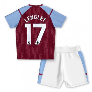 Aston Villa Clement Lenglet #17 Hemmakläder Barn 2023-24 Kortärmad (+ Korta byxor)